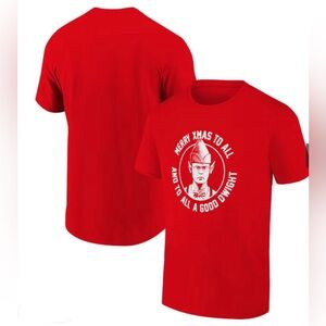 Men's Ripple Junction Red The Office To All A Good Dwight Holiday Graphic TShirt